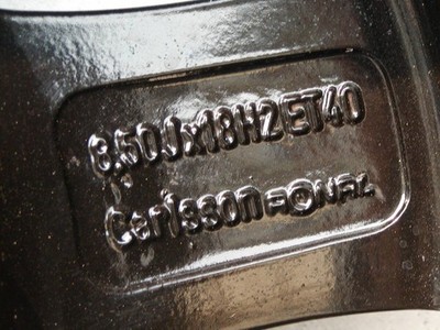 JDM Rare size Carlson 1/5 8.5J+40 112-5H Mercedes-Benz W124 500E Audi (No Tires) - 画像 (5)