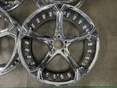 JDM Rare Black PlatedGiovanna Dollar 5 20in 10J+42 PCD114.3 4-Wheel Set Lexu (No Tires) - 画像 (4)