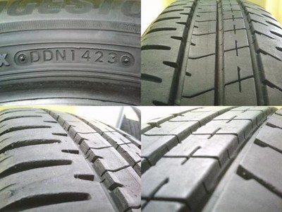 JDM Used Bridgestone NH200C 185/65R15 4-Piece Set with 5-Lug 185/65-15 (No Tires) - 画像 (8)
