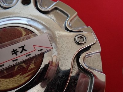 JDM 1 sheet FLAGRADO aftermarket used wheel center cap center cover em No Tires - Image 9