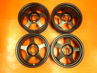 JDM IRare Dismond RegaMaster EVO 15x6.5J+35 100/4H Matte Black Lightwe No Tires