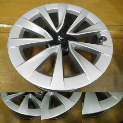 JDM 16-573 Rare TESLA Model 3 Genuine MODEL 3 19in 8.5J +40 Spare Car (No Tires) - 画像 (6)