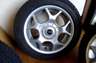JDM BMW MINI wheels + tires over 95% tread remaining genuine parts 16" (No Tires) - 画像 (3)