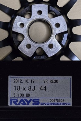 JDM 188J +44 PCD100 RAYS RE30 Brembo forging STI BRZ 86 Legacy Impreza No Tires - Image 9