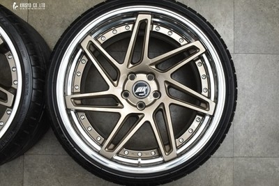 JDM WORK ZEAST ST3 20in 9J +22 10J +22 PCD112 THUNDER D7 255/30R20 275 (No Tires) - 画像 (3)