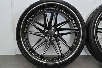 JDM Used T&T FORGED 4-Wheel Set: 21x9.0J +25 21x10.0J +30 PCD 112 (No Tires) - 画像 (4)