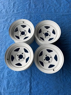 JDM White Iron Chin TC01 Used 4-Wheel Set 14-inch 7J 4-hole PCD 100 Off (No Tires)