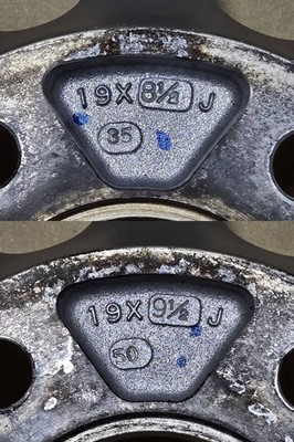 JDM Rare198.5J +35 & 9.5J +50 PCD120 BMW ADVAN Racing RSⅡ Advan RS2 F3 No Tires - Image 9