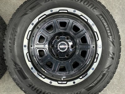 JDM Used Rare Meister wheel set 4-piece set 18x8.0J +25 PCD 139.7 (No Tires) - 画像 (5)