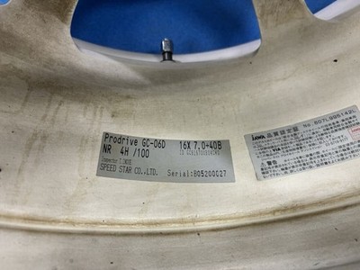 JDM Rare lightweight SSR Prodrive GC-06D 16-inch 16x7J +40 PCD 100/4H No Tires - Image 10