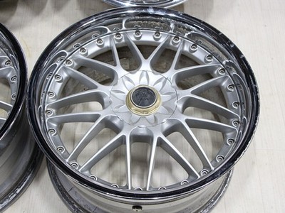 JDM C213 Deep Rim Discontinued 3-Piece Bridgestone TURNING Mesh Wheels (No Tires) - 画像 (5)