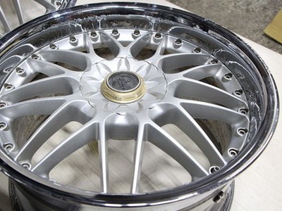 JDM C213 Deep Rim Discontinued 3-Piece Bridgestone TURNING Mesh Wheels (No Tires) - 画像 (8)
