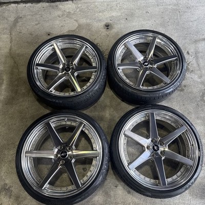 JDM WORK Zeast 21-inch Aluminum Wheels 4-Wheel Set Deep Rim for 30 Ser (No Tires)