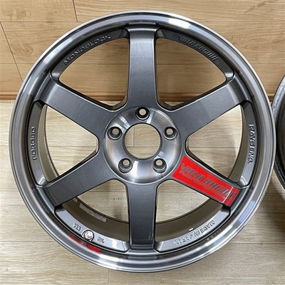 JDM WRX etc. Rays TE37 SL 9-18+45 5H114.3 18-inch wheels 4-book set 00 No Tires - Image 2