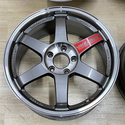 JDM WRX etc. Rays TE37 SL 9-18+45 5H114.3 18-inch wheels 4-book set 00 No Tires - Image 4