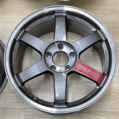 JDM WRX etc. Rays TE37 SL 9-18+45 5H114.3 18-inch wheels 4-book set 00 No Tires - Image 5