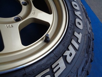JDM RAYS Volk Racing TE37X PM 5.5J/+20 PCD 139.7 185/85R16 TOYO white No Tires - Image 2