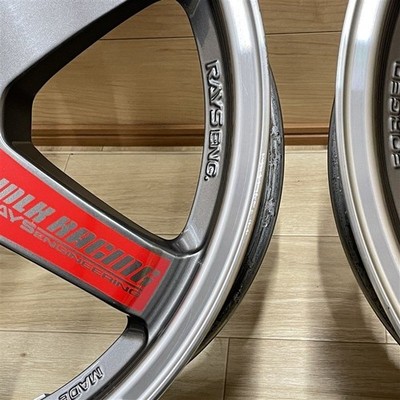 JDM WRX etc. Rays TE37 SL 9-18+45 5H114.3 18-inch wheels 4-book set 00 No Tires - Image 6