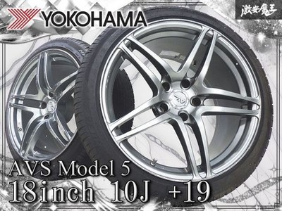 JDM GT-R Size YOKOHAMA AVS Model5 2wheels 18x10+19 5x114.3