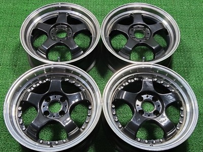JDM Rare SizeStealth Racing 166J +45 7J +25 PCD100 4-Wheel STEALTH RAC No Tires