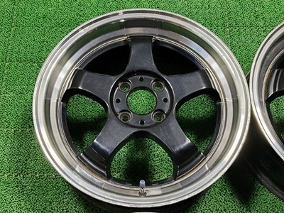 JDM Rare SizeStealth Racing 166J +45 7J +25 PCD100 4-Wheel STEALTH RAC No Tires - Image 3