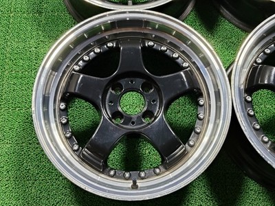 JDM Rare SizeStealth Racing 166J +45 7J +25 PCD100 4-Wheel STEALTH RAC No Tires - Image 5