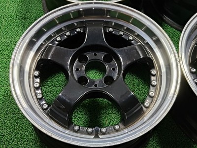JDM Rare SizeStealth Racing 166J +45 7J +25 PCD100 4-Wheel STEALTH RAC No Tires - Image 9