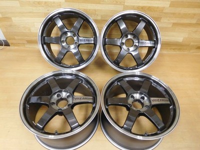 JDM 16-414Forging Super Hot Rays TE37 18in 9.5J +35 4Book Lancer Evo S No Tires