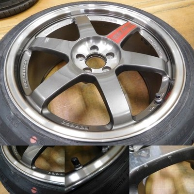 JDM 15-916Forging RAYS Volk Racing TE37 18in 9.5J+45 9J+45 PCD100-5Hba No Tires - Image 2