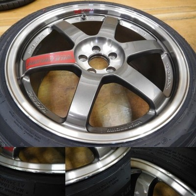JDM 15-916Forging RAYS Volk Racing TE37 18in 9.5J+45 9J+45 PCD100-5Hba No Tires - Image 4