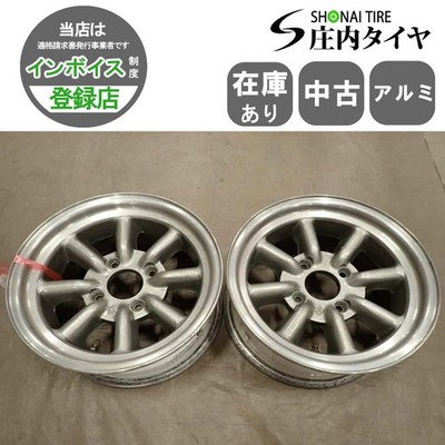 JDM 2-Book Set Delivery to Company Address 14x6.5J Watanabe Aluminum W No Tires