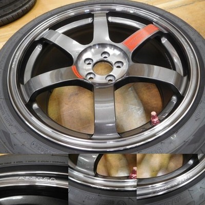 JDM 15-916Forging RAYS Volk Racing TE37 18in 9.5J+45 9J+45 PCD100-5Hba No Tires - Image 6