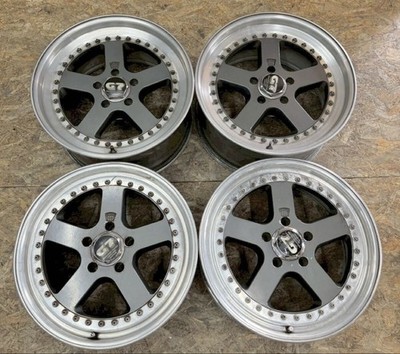 JDM Rare PANA SPORTS G7 C5C 17x9J +15 9.5J +21 PCD114.3 5-hole 5H Out o (No Tires)