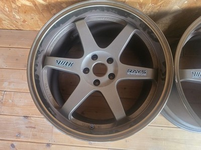 JDM Out of print RAYS TE37 10.5J +35 R19 5h 114.3 RX-7 NSX Skyline Ray No Tires - Image 3