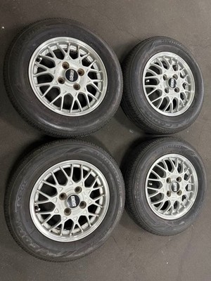 JDM Subaru Vivio genuine optional BBS 13 tire and wheel set (No Tires)