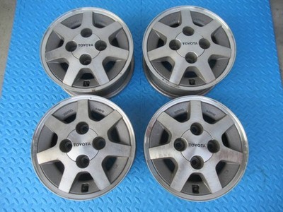 JDM Toyota Genuine Aluminum Wheels for AE86 Corolla Levin Sprinter Tru No Tires
