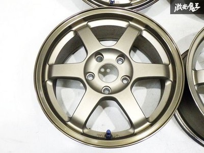 JDM Forging RAYS VR TE37C 16x7J +42 5-hole PCD114.3 Wheel 4-Wheel Set Civic I (No Tires) - 画像 (4)