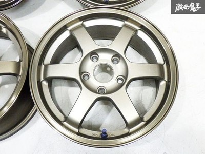 JDM Forging RAYS VR TE37C 16x7J +42 5-hole PCD114.3 Wheel 4-Wheel Set Civic I (No Tires) - 画像 (6)