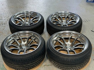 JDM WORK EMOTION CR2P 17x9.0J+3 4H-100 Mazda Roadster etc. Grim midsilv (No Tires)