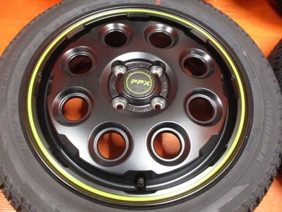 JDM S4AME PPX MIL:8 15x4.5J +45 PCD100 4H GEOLANDAR A/T G015 165/55R15 (No Tires) - 画像 (4)