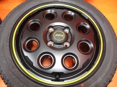JDM S4AME PPX MIL:8 15x4.5J +45 PCD100 4H GEOLANDAR A/T G015 165/55R15 (No Tires) - 画像 (5)