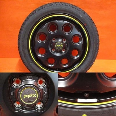 JDM S4AME PPX MIL:8 15x4.5J +45 PCD100 4H GEOLANDAR A/T G015 165/55R15 (No Tires) - 画像 (6)