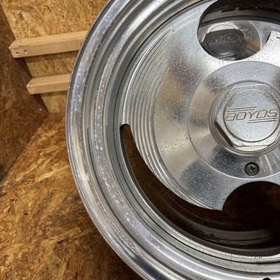 Rare BOYDS Boyd Ninja 4wheels 17x8+0 5x127&120.65 Hub78 Chevrolet Astro Suburban - 画像 (3)
