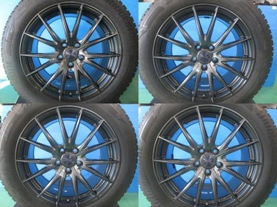 JDM 2025 Model Tires 225/50R18 99W Aluminum 8J +45 Corolla Black Atenz No Tires - Image 2