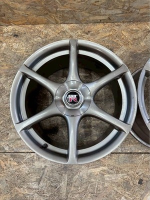JDM Rare BNR34 Skyline GT-R GTR Genuine 18-inch Wheels 9J+30 5-hole PC (No Tires) - 画像 (2)