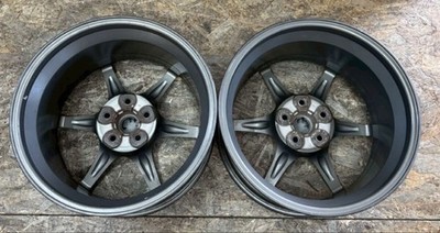 JDM Rare BNR34 Skyline GT-R GTR Genuine 18-inch Wheels 9J+30 5-hole PC (No Tires) - 画像 (4)
