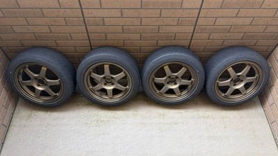JDM RAYS TE37 PCD100 4H 167J+33 with DUNLOP DIREZZA Z3 195/50R16 tires No Tires