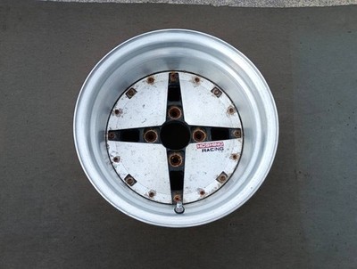 JDM Deep rim Impul Hoshino Racing 15x9.0J 4-hole PCD120 -27 1-Wheel Set Rare (No Tires) - 画像 (2)