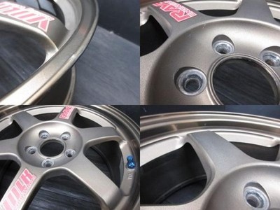 JDM PCD100/5HRAYS VOLK Racing TE37167J +46Bronze Fits Prius 86 Caldina No Tires - Image 3