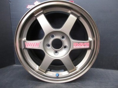 JDM PCD100/5HRAYS VOLK Racing TE37167J +46Bronze Fits Prius 86 Caldina No Tires - Image 4